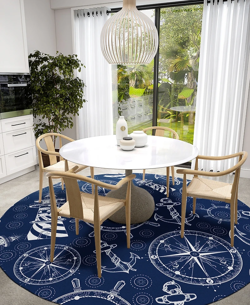 Dalyn Harbor Washable HA9 8' x Round Area Rug