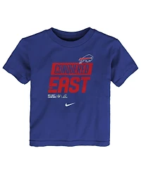 Toddler Boys and Girls Nike Royal Buffalo Bills 2022 Afc East Division Champions Locker Room Trophy Collection T-shirt