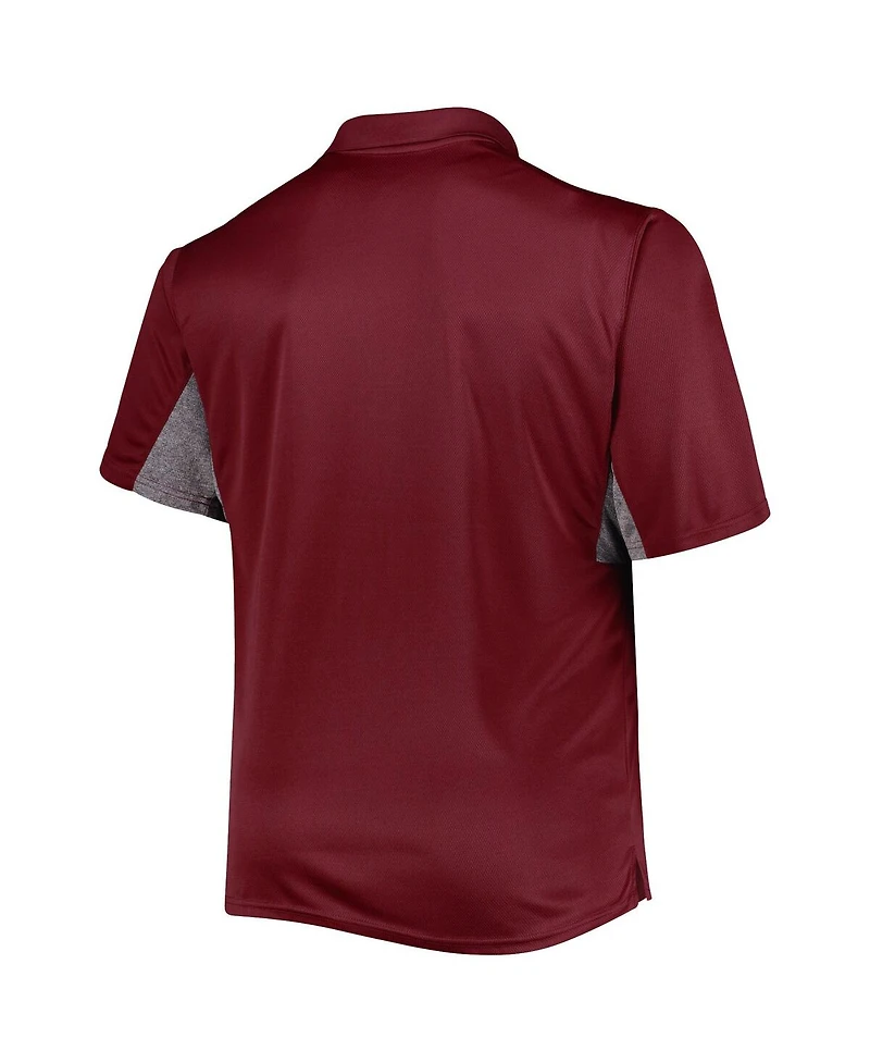 Men's Burgundy Washington Commanders Big and Tall Team Color Polo Shirt