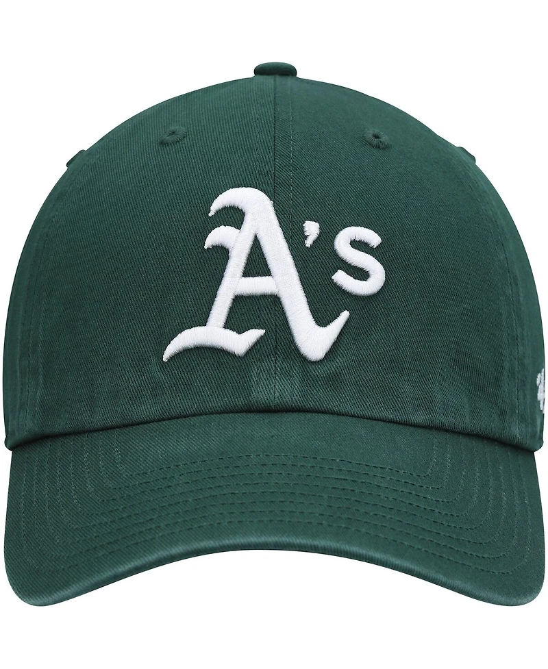 Men's '47 Brand Green Oakland Athletics Clean Up Adjustable Hat
