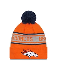 Men's New Era Orange Denver Broncos Repeat Cuffed Knit Hat with Pom