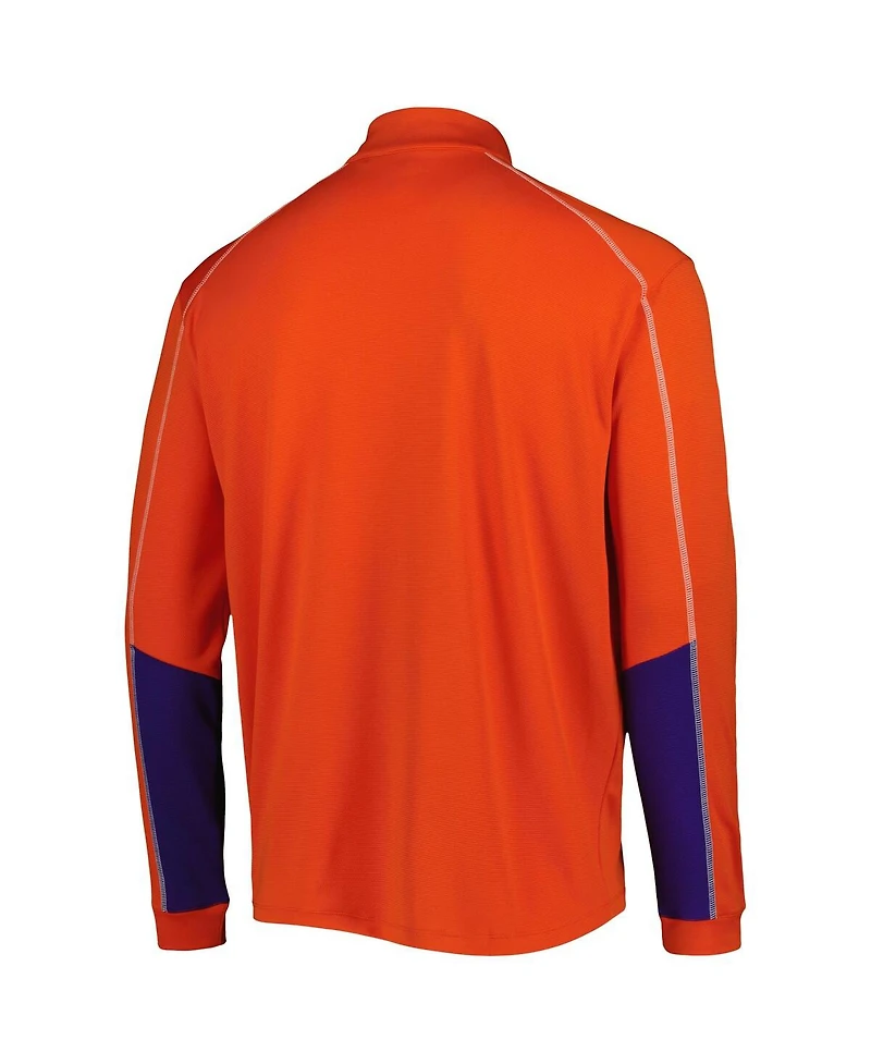 Men's Columbia Orange Clemson Tigers Shotgun 2.0 Omni-Wick Quarter-Zip Jacket