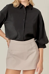 English Factory Women's Balloon Sleeve Shirt