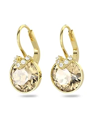 Swarovski Crystal Round Cut Bella V Drop Earrings