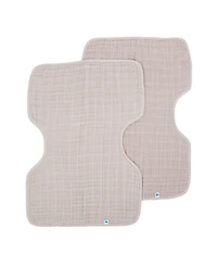 Little Unicorn Baby Girls and Boys Cotton Muslin Burp Cloth, Pack of 2