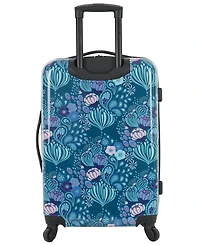 Bella Caronia 3 Piece Rolling Hardside Luggage Set with 4 Wheel Spinners