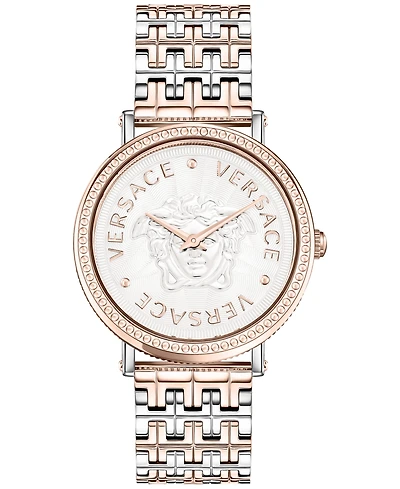 Versace Swiss V-Dollar Two-Tone Bracelet Watch 37mm