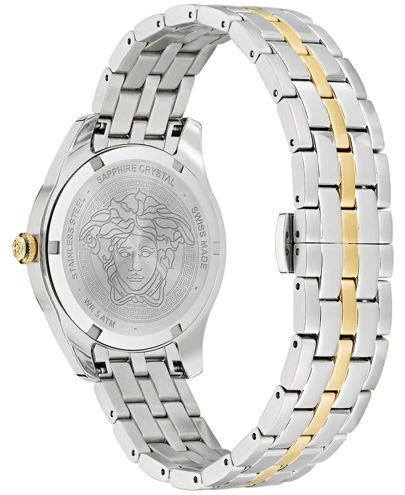 Versace Women's Swiss Greca Time Two-Tone Stainless Steel Bracelet Watch 35mm