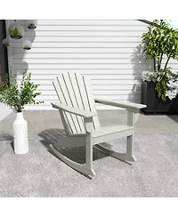 Outdoor Patio Poly Adirondack Rocking Chair Rocker
