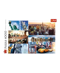 Trefl Red 4000 Piece Puzzle - New York - collage / Trefl