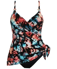 Magicsuit Women's Printed Willow V-Neck Swim Dress
