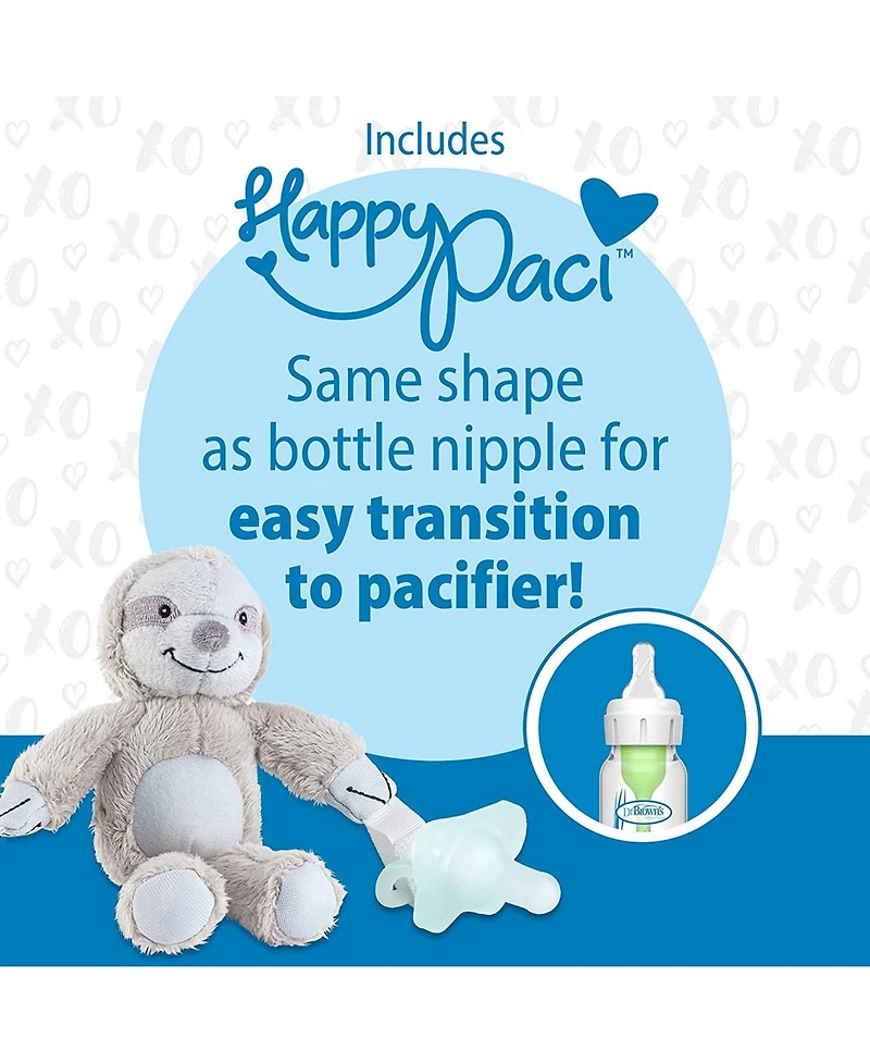 Dr. Browns Baby Lovey Pacifier Holder & Teether Clip, Stuffed Animal with