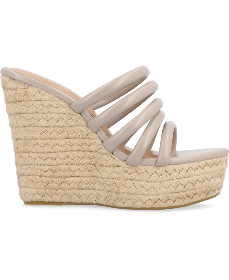 Journee Collection Women's Cynthie Platform Wedge Sandals