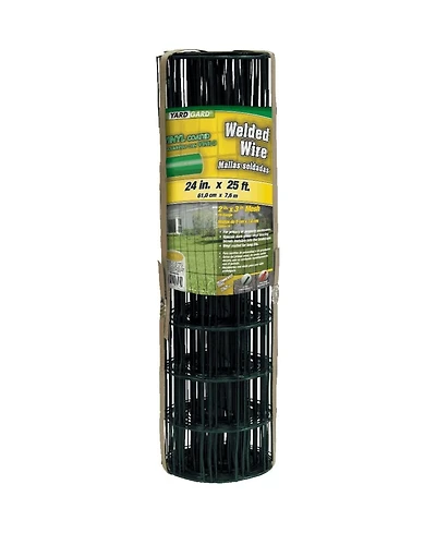 YardGard Welded Wire Fence, Vinyl Coated 16 Gauge, 3 x 2-In, 24 x 25in