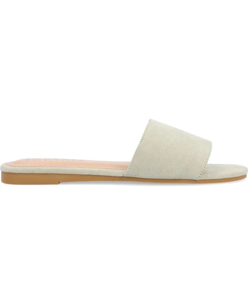 Journee Collection Women's Kolinna Slip On Flat Sandals