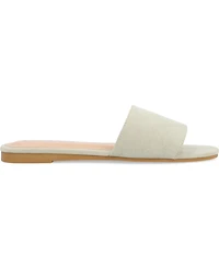 Journee Collection Women's Kolinna Slip On Flat Sandals