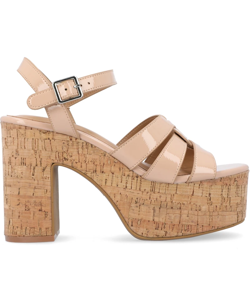 Journee Collection Women's Jania Platform Sandals