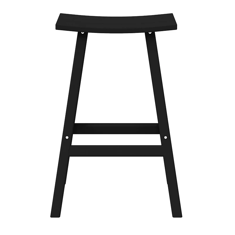 Outdoor Patio Adirondack Bar Height Stool Saddle Seat Chair