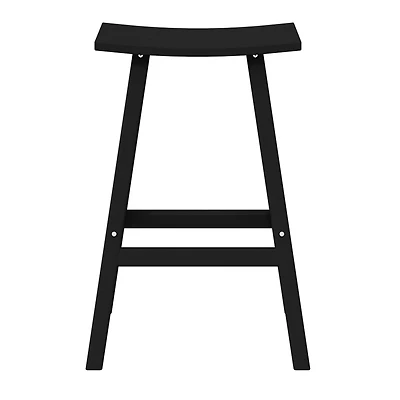Outdoor Patio Adirondack Bar Height Stool Saddle Seat Chair
