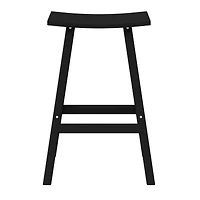 Outdoor Patio Adirondack Bar Height Stool Saddle Seat Chair