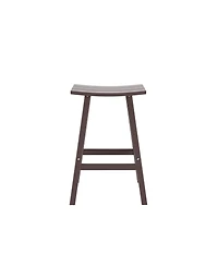 Outdoor Patio Adirondack Bar Height Stool Saddle Seat Chair