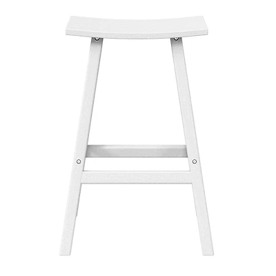 Outdoor Patio Adirondack Bar Height Stool Saddle Seat Chair