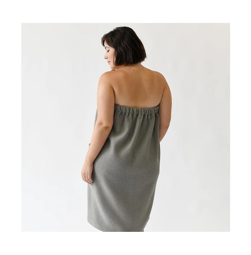 Cozy Earth Women's Waffle Terry Bath Wrap