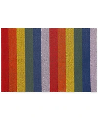 Chilewich Pride Stripe Shag Doormat, 18''x 28''