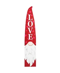 Glitzhome 42" H Valentine's Wooden Gnome Porch Decor