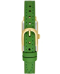 kate spade new york Women's Rosedale Three Hand Quartz Green Leather Watch 32mm