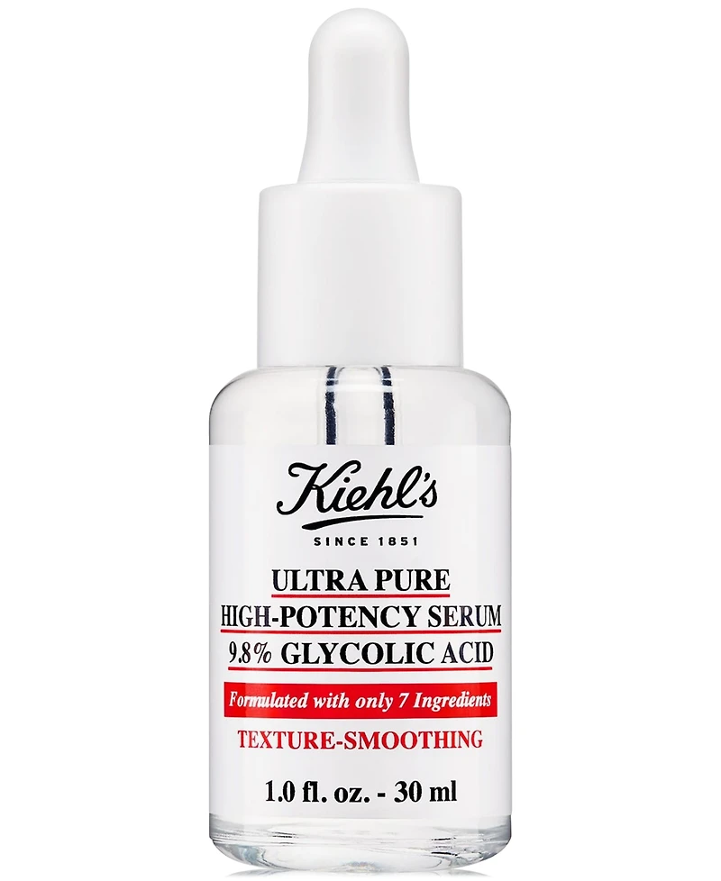 Kiehl's Since 1851 Ultra Pure High-Potency 9.8% Glycolic Acid Serum, 1 oz.