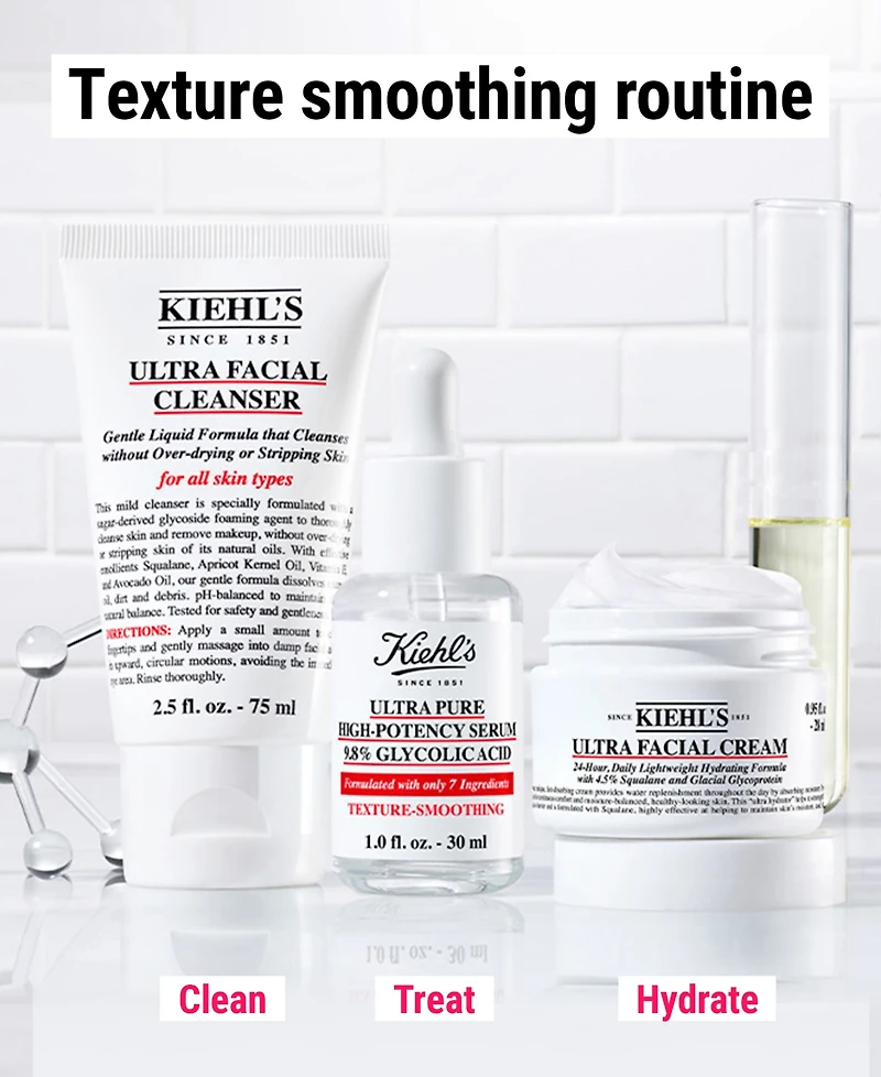Kiehl's Since 1851 Ultra Pure High-Potency 9.8% Glycolic Acid Serum, 1 oz.