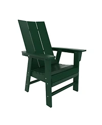 WestinTrends 7 Piece Outdoor Patio Dining Table and Modern Adirondack Armchair Set