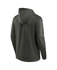 Men's Fanatics Olive Wisconsin Badgers Oht Military-Inspired Appreciation Guardian Pullover Hoodie