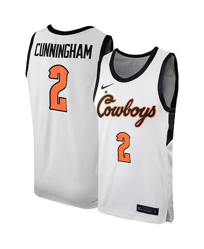 Men's Nike Cade Cunningham White Oklahoma State Cowboys Replica Basketball Jersey