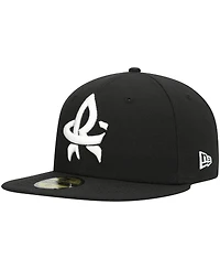 Men's New Era Black Rocket City Trash Pandas Authentic Collection Team Alternate 59FIFTY Fitted Hat