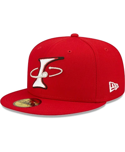 Men's New Era Red Albuquerque Isotopes Alternate Logo Authentic Collection 59FIFTY Fitted Hat