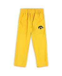Preschool Boys Black, Gold Iowa Hawkeyes Red Zone Jersey and Pants Set