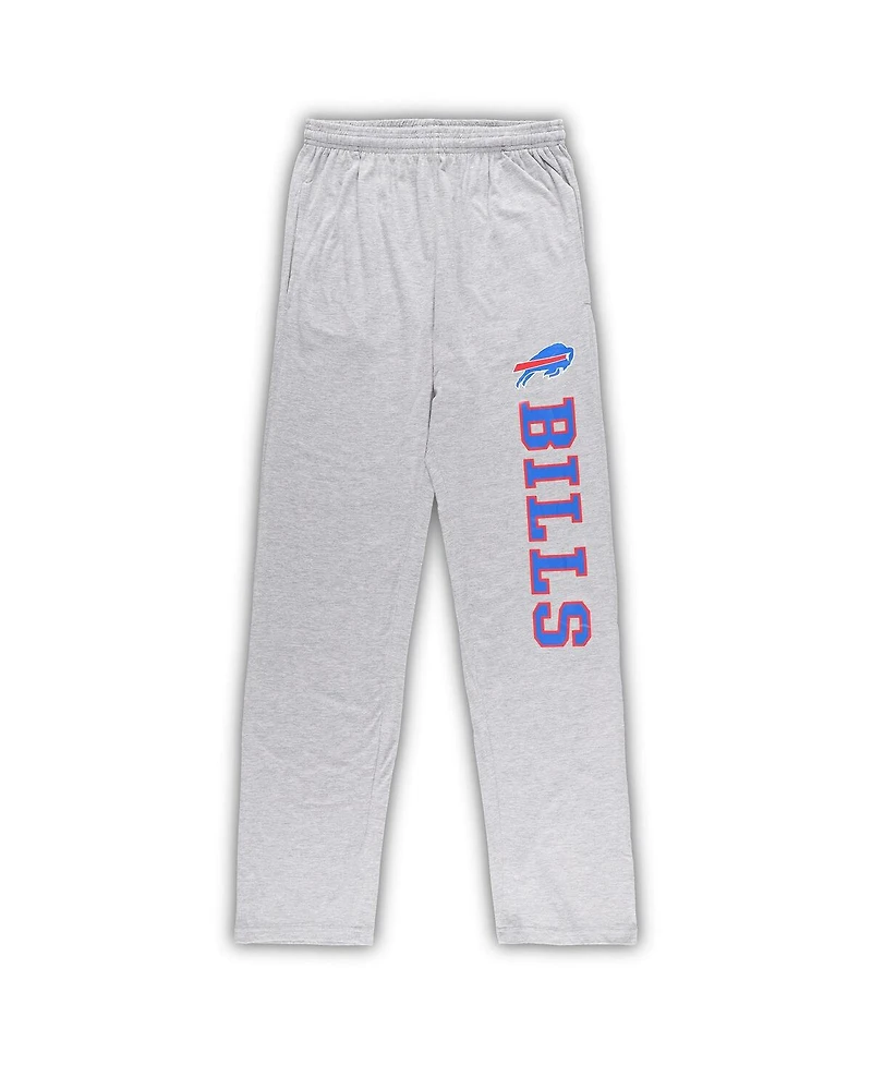 Men's Concepts Sport Royal, Heather Gray Buffalo Bills Big and Tall T-shirt Pants Sleep Set