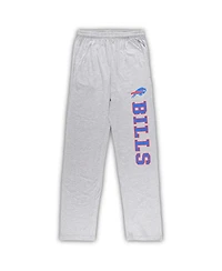 Men's Concepts Sport Royal, Heather Gray Buffalo Bills Big and Tall T-shirt Pants Sleep Set