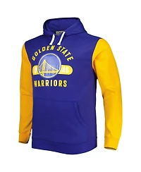 Men's Fanatics Royal, Gold Golden State Warriors Big and Tall Bold Attack Pullover Hoodie