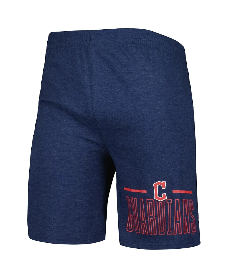 Men's Concepts Sport Navy, Red Cleveland Guardians Meter T-shirt and Shorts Sleep Set