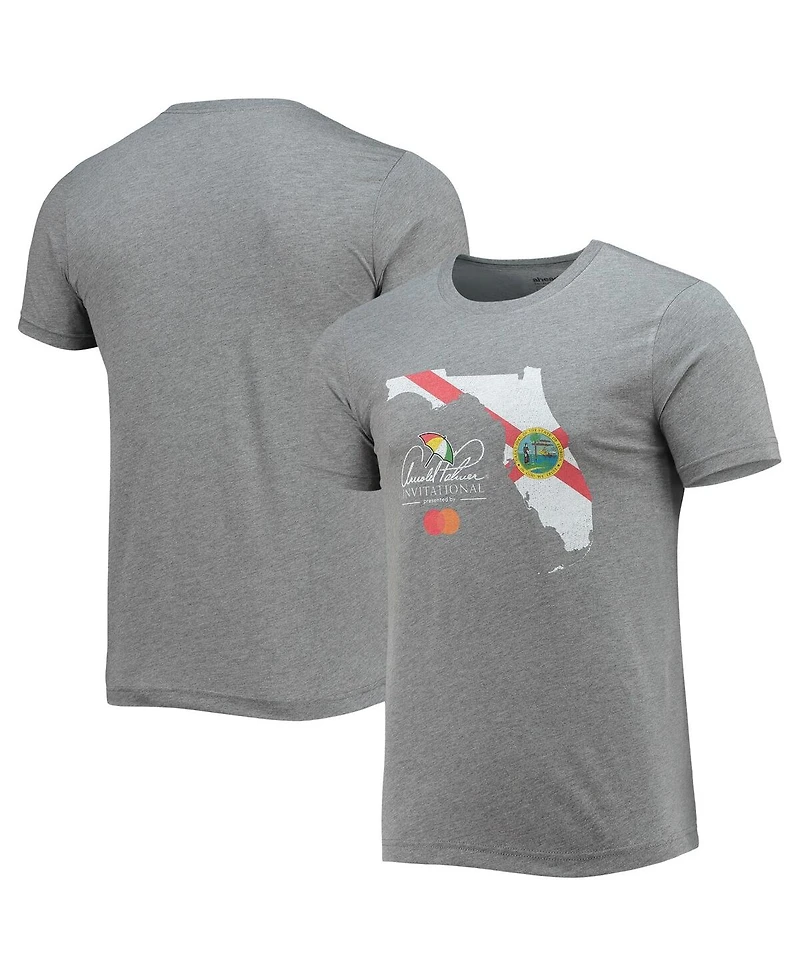 Men's Ahead Heathered Gray Arnold Palmer Invitational Florida State Flag Tri-Blend T-shirt