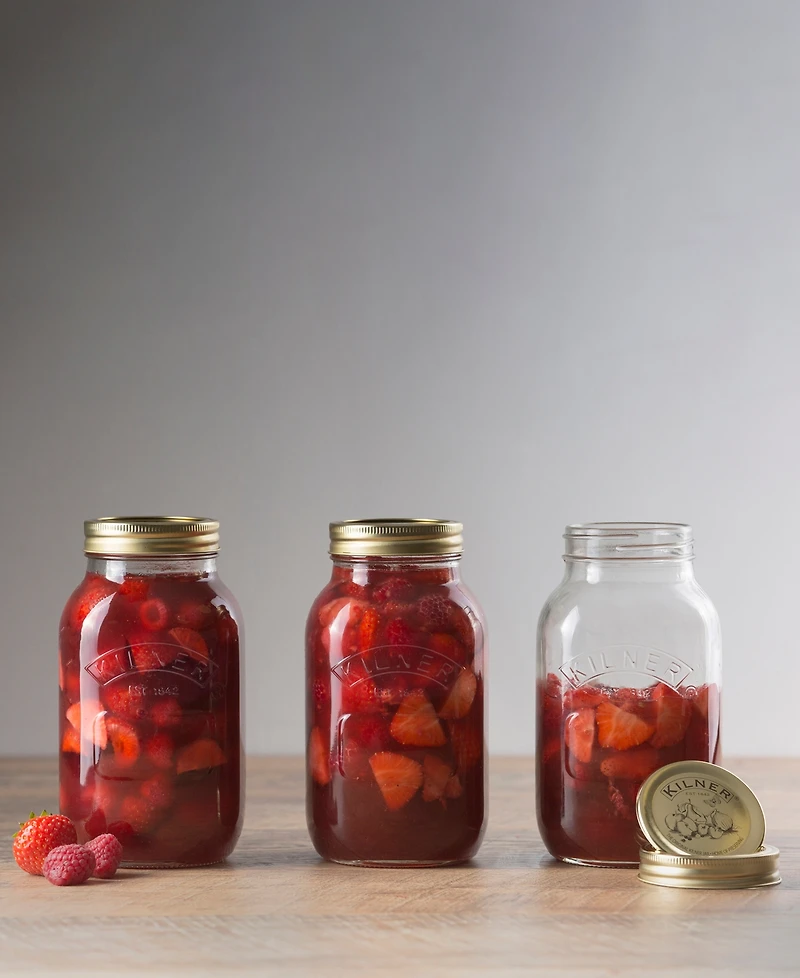 Kilner Canning Jar 34 oz, Set of 6