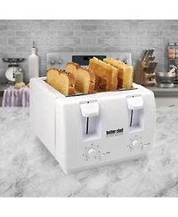 Better Chef 4 Slice Dual Adjustable Browning Control Toaster