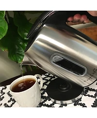 MegaChef 1.2 Quart Stainless Steel Electric Tea Kettle