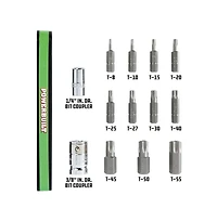 Powerbuilt 13 Piece Tamper-Proof Torx Bit and Socket Adapter Set