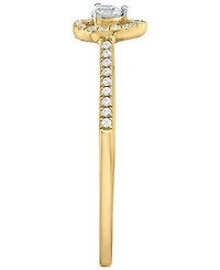 Diamond Teardrop Halo Engagement Ring (1/4 ct. t.w.) 14k White, Yellow or Rose Gold