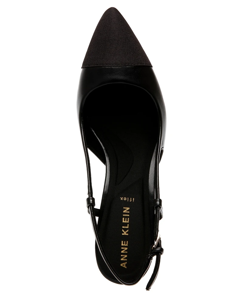 Anne Klein Women's Brooklyn Block Heel Slingback Dress Pumps