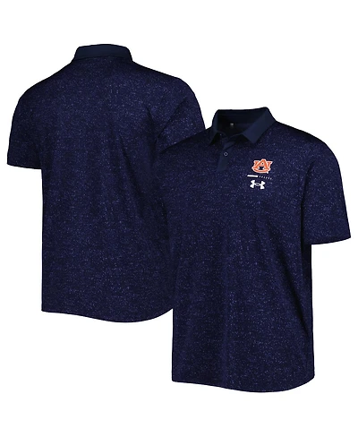 Men's Under Armour Navy Auburn Tigers Static Performance Polo Shirt